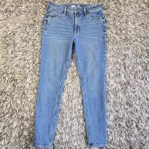 Old Navy Rockstar Jeans Womens 8 Blue Super Skinny High Rise Secret Slim Pockets
